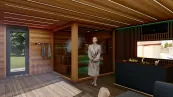 sauna dom s odpočívárňou