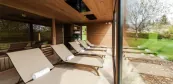 Sauna domek s masážní místností Sauna domek s masážní místností