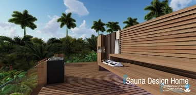 Vnejší sauna a joga