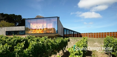 Saunový dům ve vinohradnictví