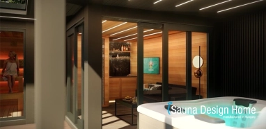 wellness zahradní sauna dům 