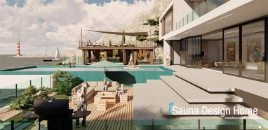 Moderní sauna dům beach Moderní sauna dům beach