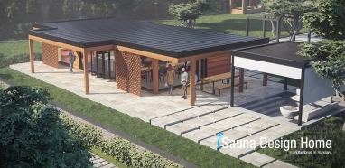 projektování sauna domku